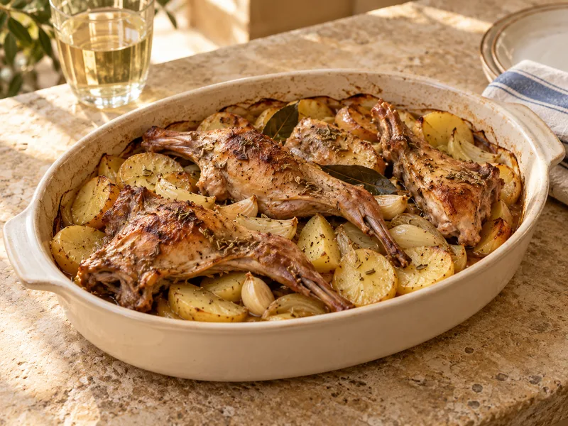 Fenek il-forn bil-patata