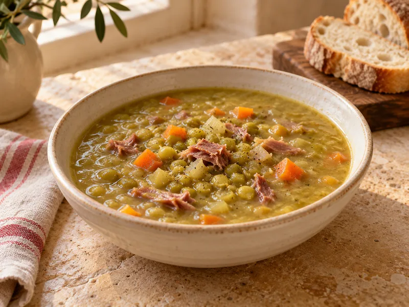 Soppa tal-piżelli maqsuma